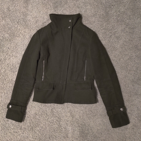 Express Bombshell Green Coat - Picture 6 of 6